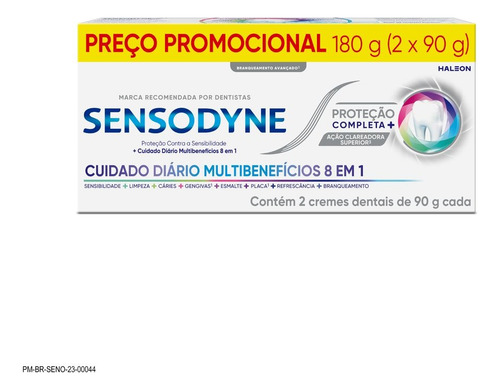 Creme Dental Sensodyne Proteção Completa 90g Embalagem Com 2