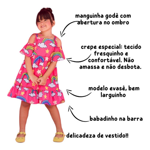 Imagem 4 de 6 de Vestido Infantil Juvenil Festa Mini Diva Blogueirinha
