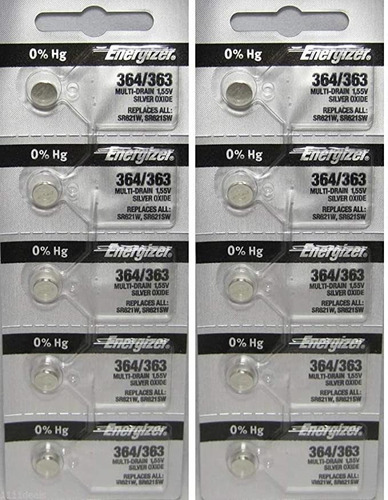 364 Energizer - Pilas De Reloj Sr621sw, 7z-ec13-lr2v, Paquet