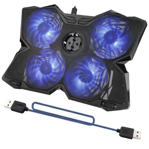 Juego 4 Ventiladores Led Usb Soporte De Refrigeración Pad Co