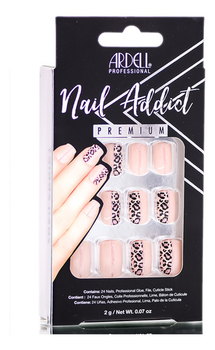 Set De Uñas Artificiales Ardell Nail Addict Premium Con Chee