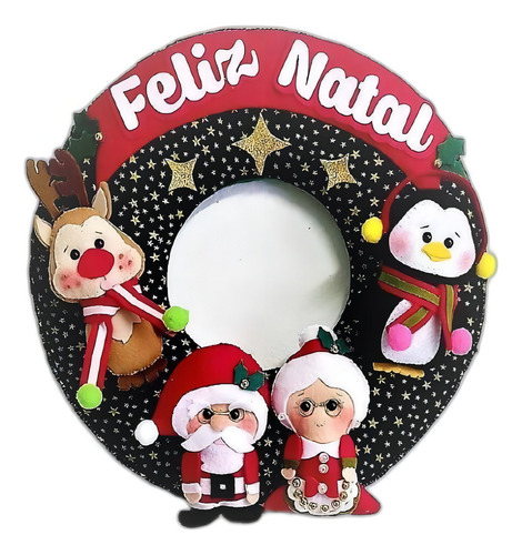 Guirlanda Papai Noel Enfeite Natal Decoração Casa