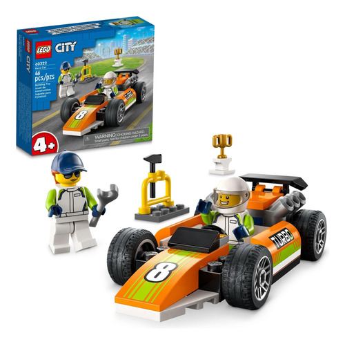 Lego City Great Vehicles Race Car, Juguete Estilo F1 Para Ni