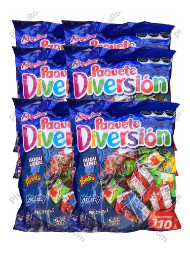 Paquete Diversión Dulces Surtidos Ricolino 8.28 Kg 660 Pz 