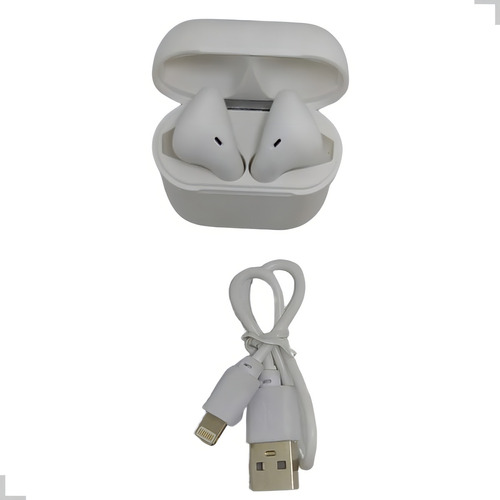 Fone de ouvido sem fio H'maston LY-12 branco com luz LED