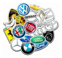 Comprar Stickers Calcos Vinilo Autos Logos X20 Apto Agua Termo Auto