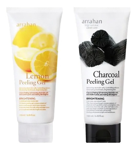 Jabon Exfoliante Gel Coreana- Limón Y Carbón / Revitalizante