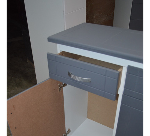 Mueble Para Cocina Base Para Cocina Brasil Gris Microondas G