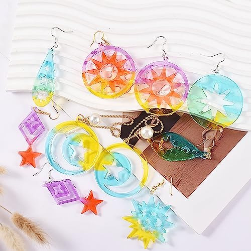 Attuslla Moldes Para Aretes, Sun Moon Stars Butterfly Shape