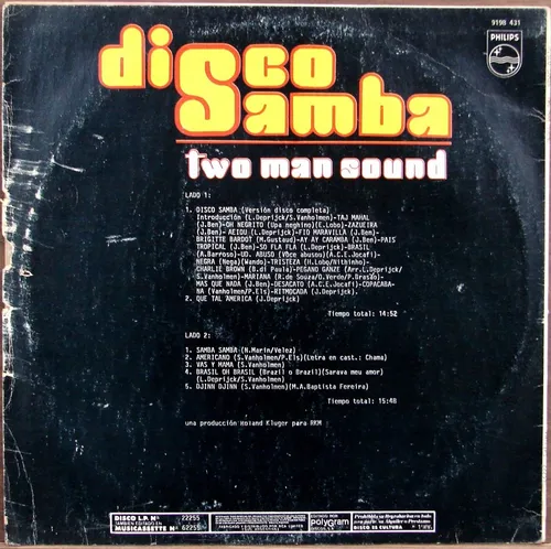 Two Man Sound - Disco Samba - Lp Año 1986 - Samba Disco (Usado)