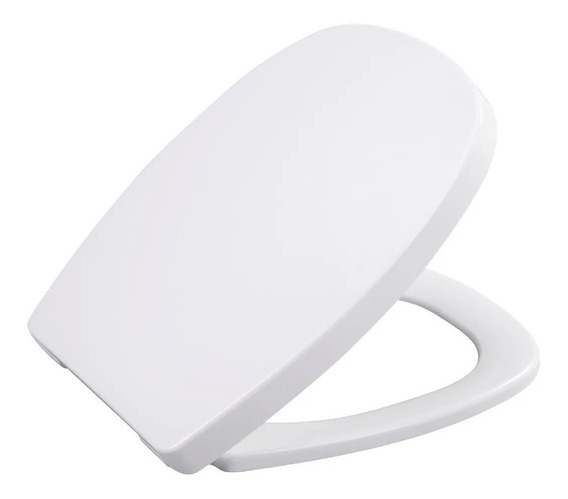 LARS360 Tapa de WC Asiento Inodoro para Cualquier Modelo Tapa de Inodoro con Cierra Suave y Lenta en Forma de Oval Negro 