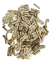 Comprar 150 Letras Mdf Fibrofacil 3cm Perforacion Llavero Souvenirs