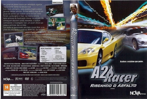 Dvd A2 Racer Riscando O Asfalto Filme De Michael Keush