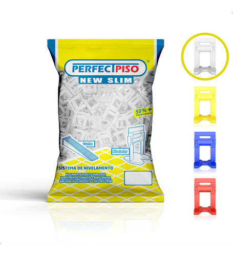 1.000 Clips Niveladores Espaçadores Slim Perfect Piso 1mm - Ferramenta nivela Porcelanato azulejo e Ceramica Revestimento para Piso e Parede com fino acabamento.
