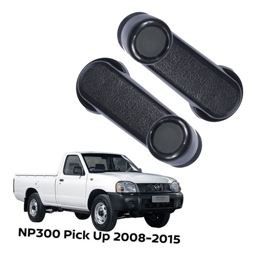 2 Manijas Elevador Cristal Negras Nissan Estacas 2008-2015