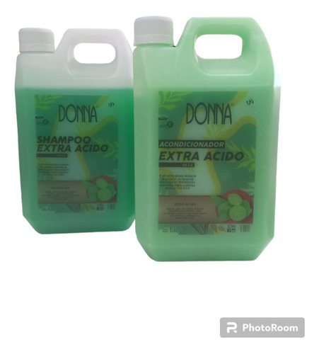 Combo Shampoo+acondicionador Acido Donaa X1lt C/u