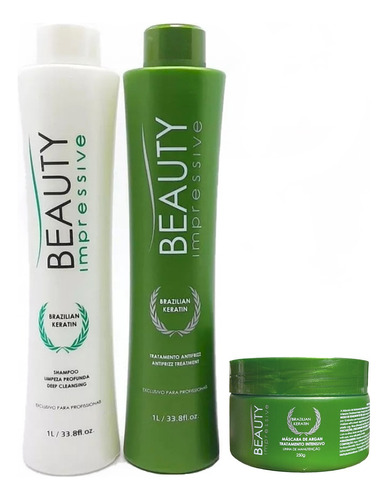 Beauty Impressive Kit Brazilian Keratin 2x1l + Hidratação