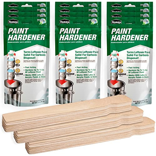 Homax Waste Away Paint Hardener, Paquete De 12, 25 Pali...