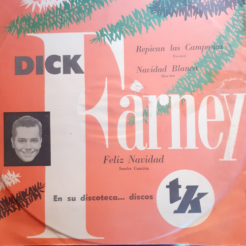 Disco De Pasta 78 Rpm - Dick Farney (repican Las Campanas)