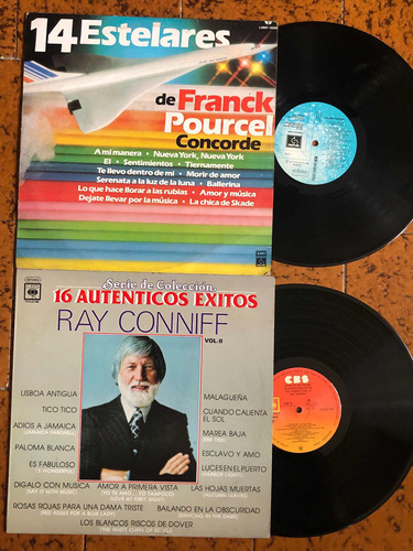 Lp Frank Pourcel Y Lp Ray Conniff 15 Éxitos Preciox 2 Vinilo