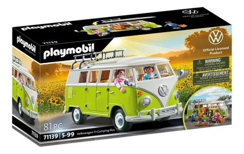 Playmobil Combi Camping Bus Camión Volkswagen Vocho Familiar