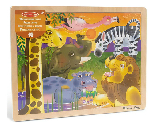 Rompecabezas Melissa & Doug 24 Piezas Animales Safari 3+