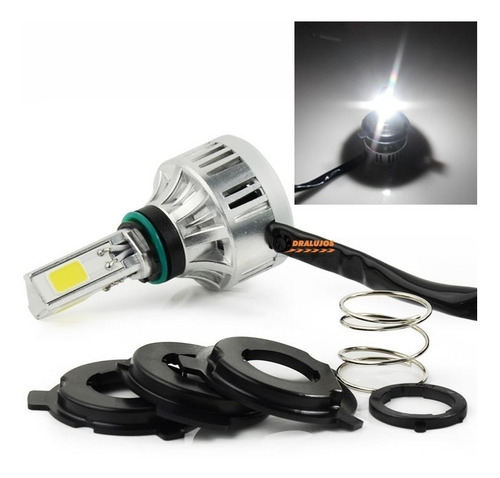 1 Bombillo Luz Led H4 Naom3 4000lm Altas/bajas Moto/carro Dc