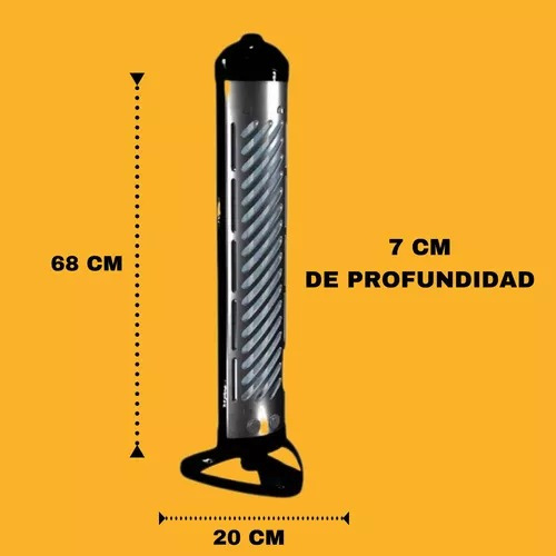 Imagen 5 de 5 de Estufa Cuarzo Star Trak 2 Velas 1200w Vertical / Horizontal