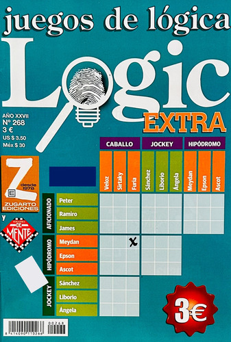 Logic Extra Juegos De Lógica N° 268 - Ediciones De Mente