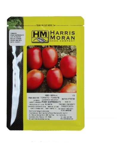 5 Millares Semillas De Tomate Hibrido Determinado Pony
