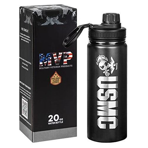 Botella De Agua Usmc De 20 Oz - Marine Corps De Acero Inoxid