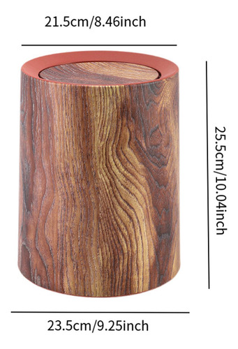 Imitación De Madera Basura Puede Basura Contenedor De