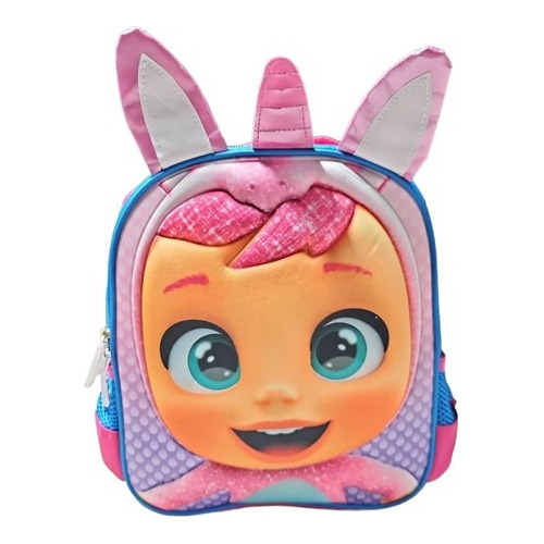 Kit Mochila Lonchera Y Lapicera Bebes Llorones Kinder Vs2817 Color Rosa