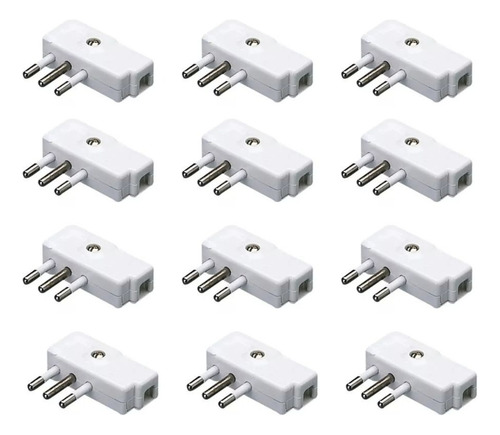X12 Enchufe Macho Volante 90º 2p+t 10a 250v Blanco Gewiss