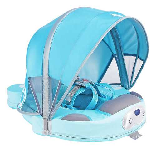 Flotador Mambobaby Para Bebé Natación Sin Inflar Con Toldo Y