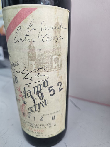 Botella Antigua Tinto Firmada Por Agustín Lara (Usado)