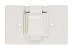 Tapa Intemperie Pvc P/toma Sencilla Cooper S1961w Blanca