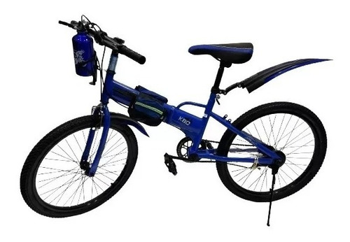 Bicicleta Plegable Rodado 22 Azul Excelente Calidad Armada