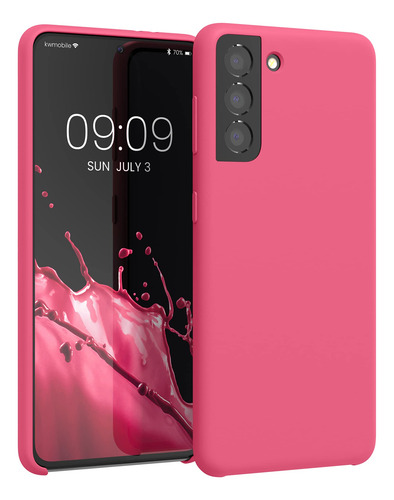 Funda Para Galaxy S21 Awesome Rosa Acabado Suave