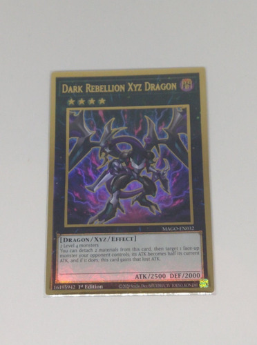 Dark Rebellion Xyz Dragon Gold Yugioh