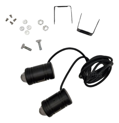 Faro Led Con Lupa Tipo Cilindro Luz Blanca Y Amarilla