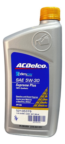 Aceite Motor Acdelco 5w-30
