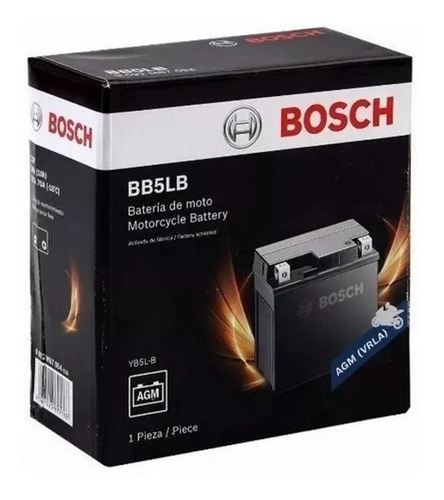 Bateria Moto Bosch Gel 12n5-3b Gixxer Fz16 Xtz Ybr 125 110 R