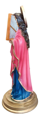 Santísima Virgen De Santa Cecilia De Los Músicos 30 Cm Color Tradicional