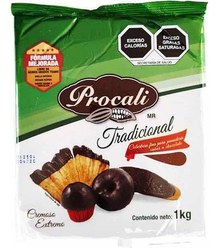 Cobertura De Chocolate Tradicional Procalli 1 Kg