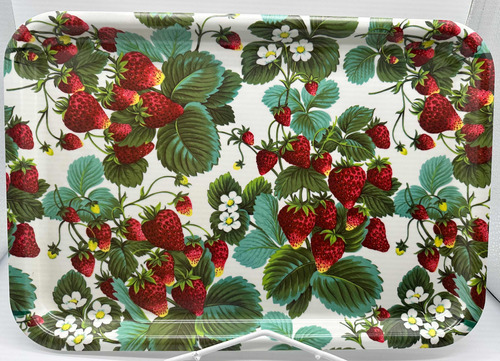 Bandeja 45x31 Melamina Italia Decorado Fragole  D015