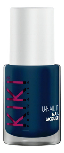 Esmalte Tradicional Para Uñas U-nail It Kiki 11ml Idraet Color Blue Night