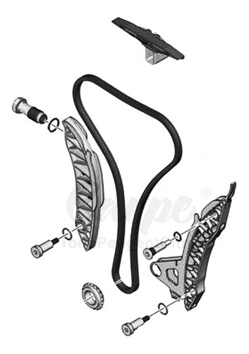 Imagen 3 de 10 de Kit Distribucion Cadena Citroen C4 Lounge 1.6 Thp Original
