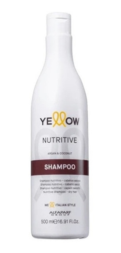 Shampoo Nutritivo Yellow Argán Y Coco Cabellos Secos 500ml