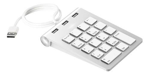 Magideal Teclado Numerico Cable Usb Portatil 3 2.0 Hubs Num